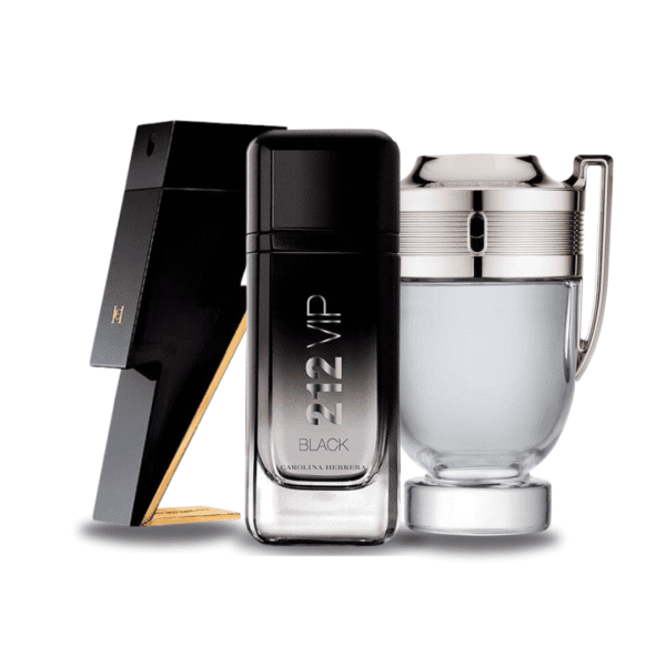 Combo de 3 parfums - Bad Boy van Carolina Herrera, 212 VIP Black van Carolina Herrera en Invictus van Paco Rabanne [100 ml elk]